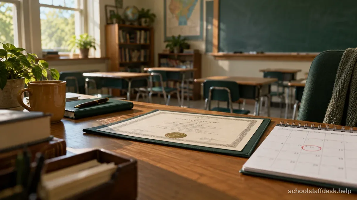 How a Teaching License Renewal Cycle Works: related school staff guide thumbnail