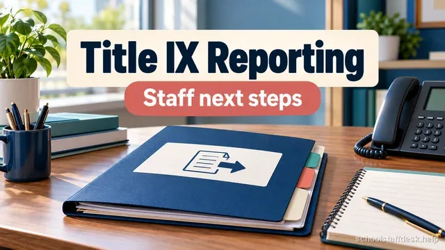 Title IX Mandatory Reporting for School Staff: What to Do: related school staff guide thumbnail